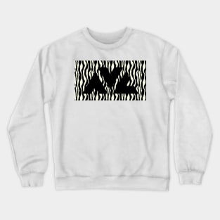 Asheville NC logo, zebra Crewneck Sweatshirt